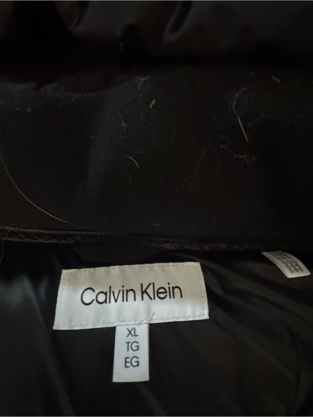 Calvin Klein Women's Black Long Hooded Puffer Coat - Picture 3 of 5